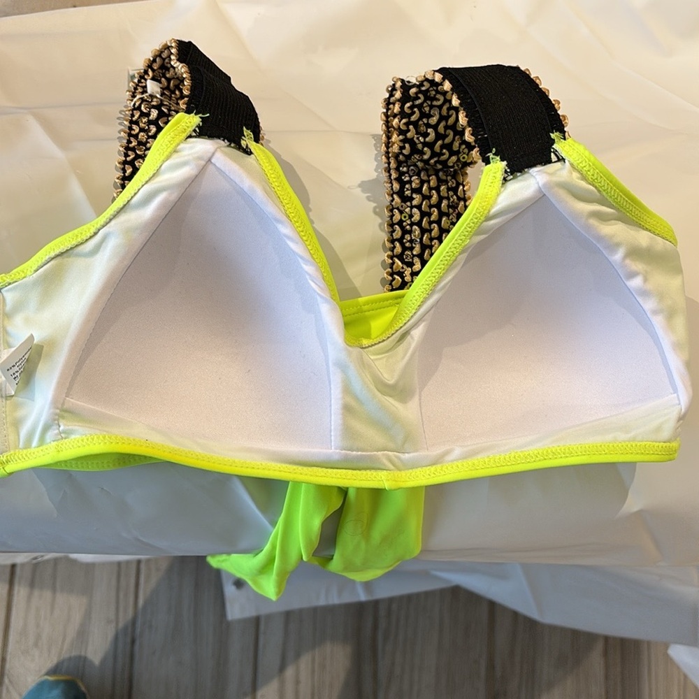 Neon Yellow Women's Swim Top